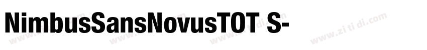 NimbusSansNovusTOT S字体转换